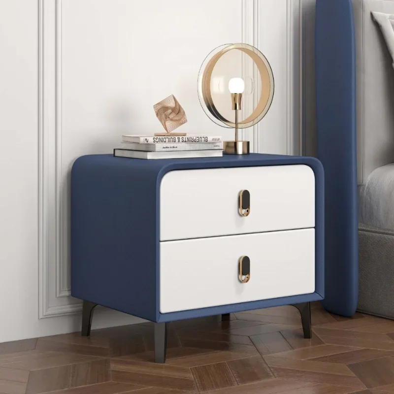 Dressers Bedside Table Solid Wood Veneer Bedroom Locker Simple And Environmentally Friendly Small Installation Bedside Cabinet