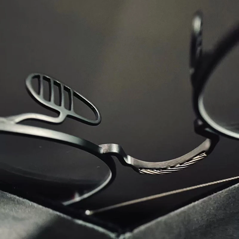 Round Fashionable Spectacle Frame TBX910 Ultra Light Pilot Double-beam Eyeglass Frames Men's Glasses Frame Fashion Exquisite New