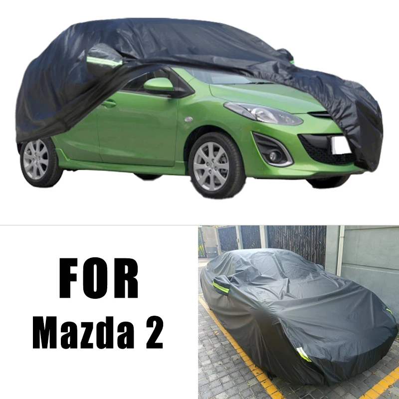 

For Mazda 2 All-Weather Car Covers 6-in-1 Waterproof Dustproof UV Proof Snowproof Scratch Resistant Protection