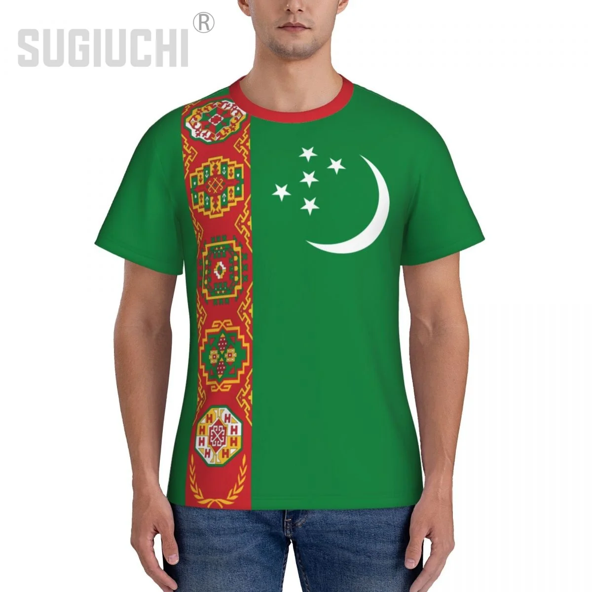 Tight Sports T-shirt Turkmenistan Flag Turkmen 3D For Men Women Tees jersey Clothes Soccer Football Fans Gift Patriotic T shirt