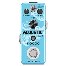 Koogo LEF-320 AC Stage Guitar Pedal Effect Analog Acoustic Pedals For Guitars Guitarist Analog Effectors Piezo Standard Jumbo