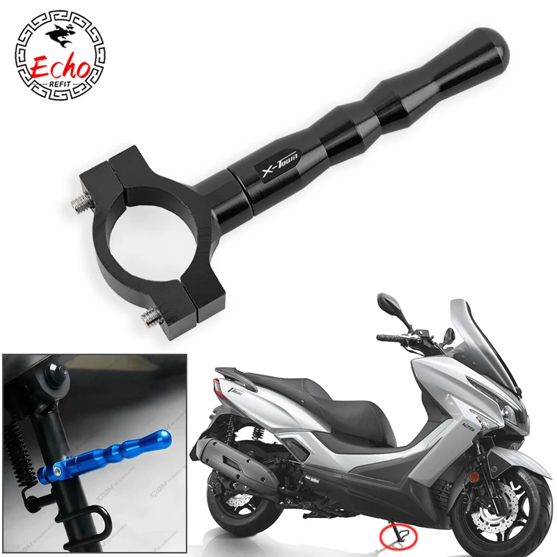 For KYMCO X-TOWN 125i 250i 300i 350 XTOWN125 XTOWN300 XTOWN250 XTOWN Motorcycle Side Stand Support Assist Anti-kicking Extension