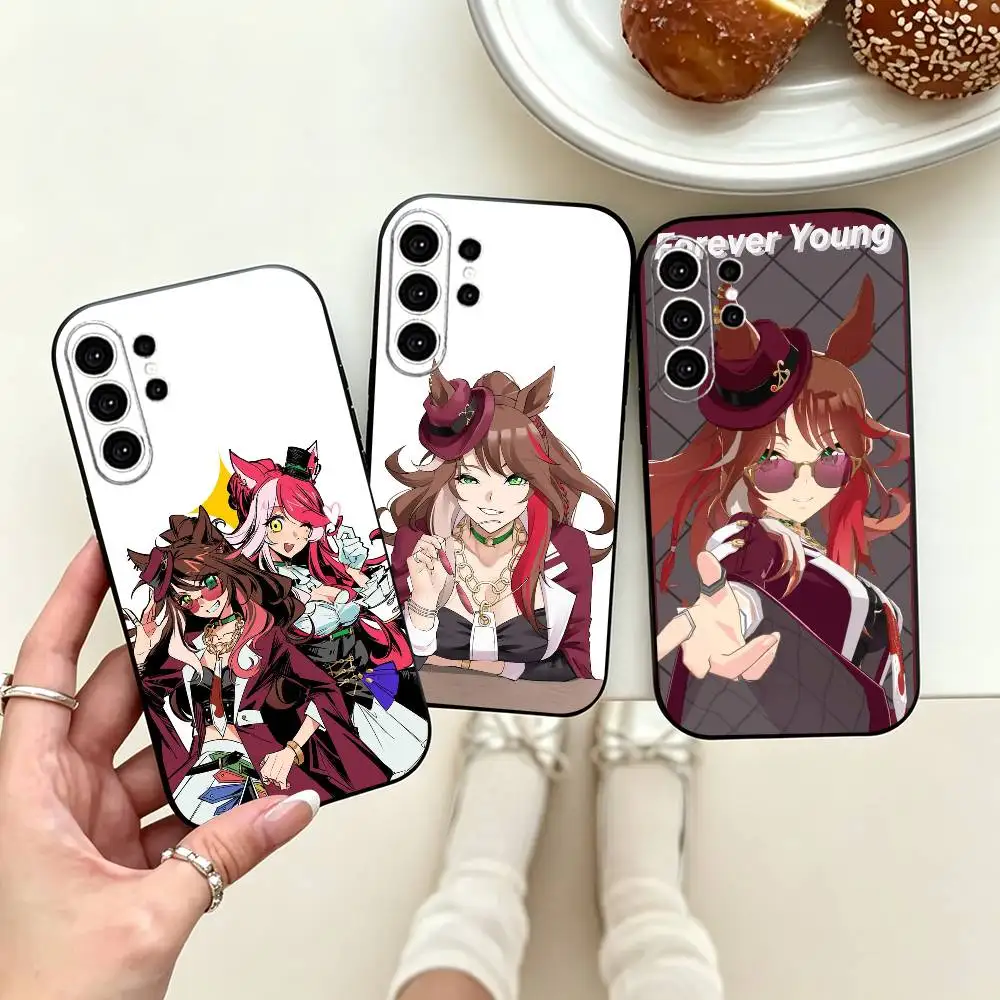 Forever young Umamusume  Phone Case For Samsung S25,S24,S21,S22,S23,S30,Ultra,S20,Plus,Fe,Soft Silicone Black Cover