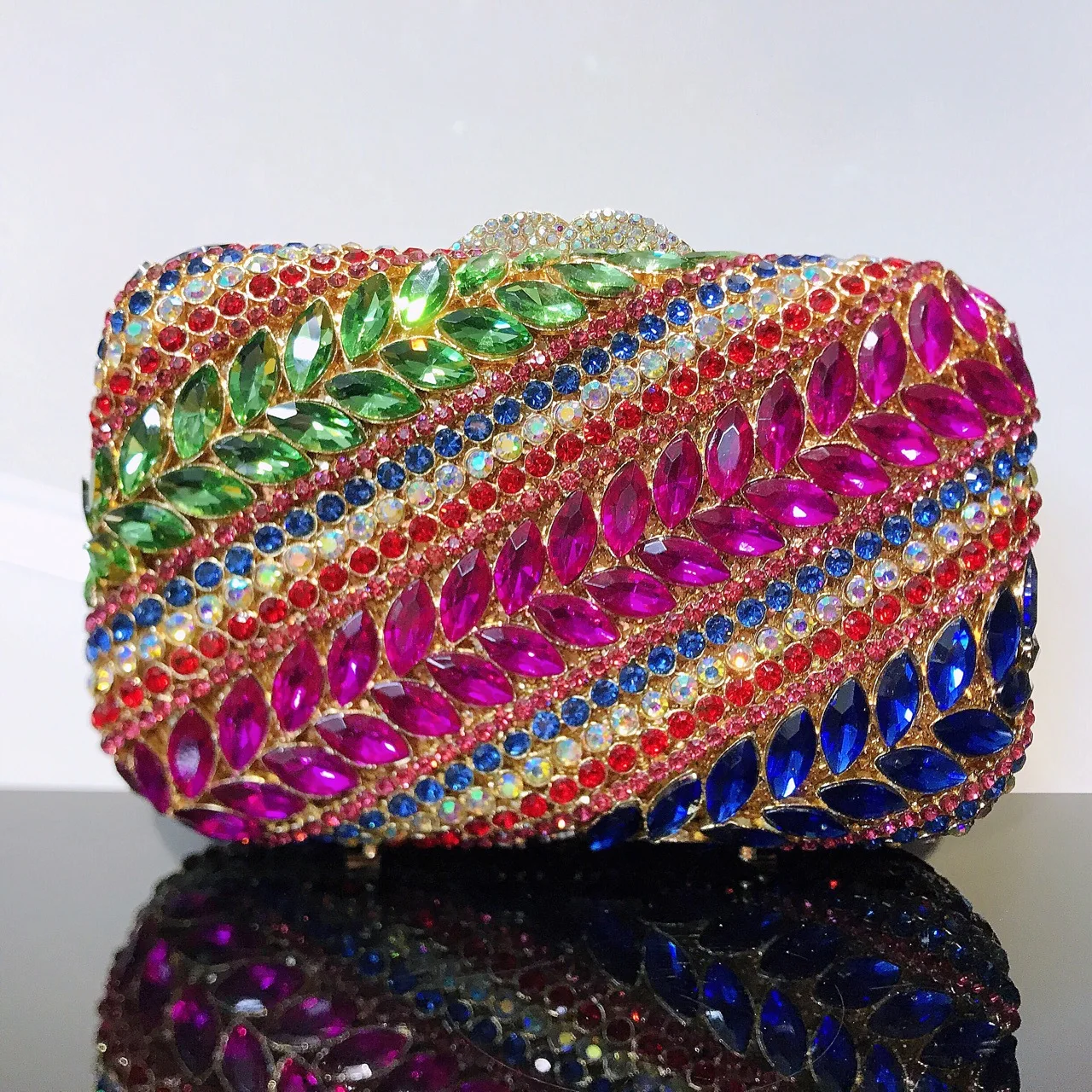 Banquet rhinestone clutch evening dress women's bag clutch