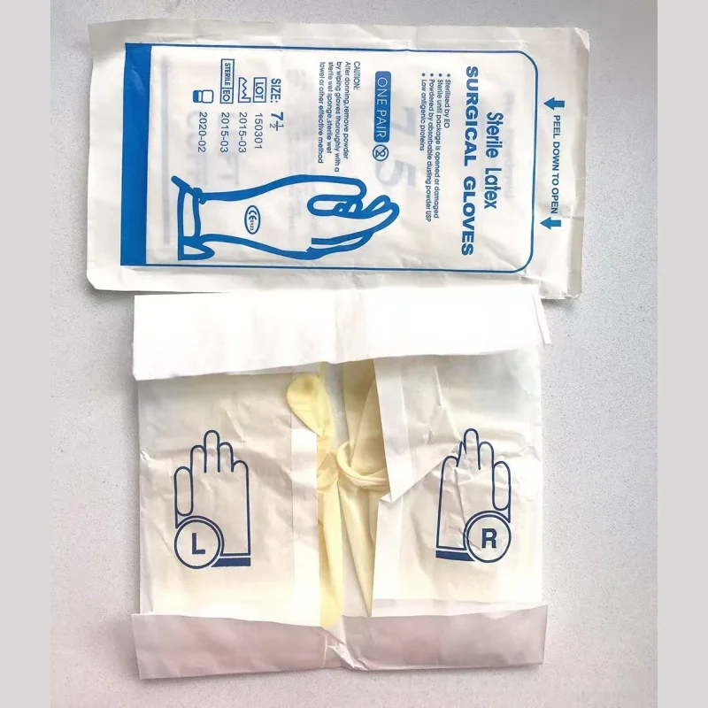 

Surgical gloves, sterile inspection gloves (10 pairs), disposable latex rubber, individually packaged