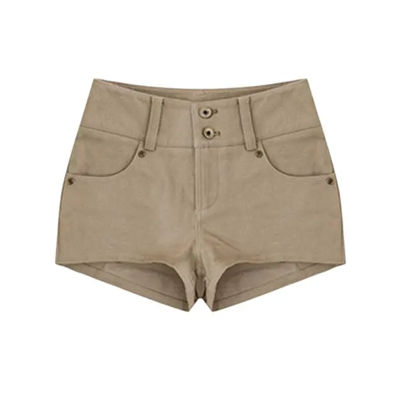

American High-waisted Denim Shorts Spice Girl Summer Straight Casual Wide-leg Pants