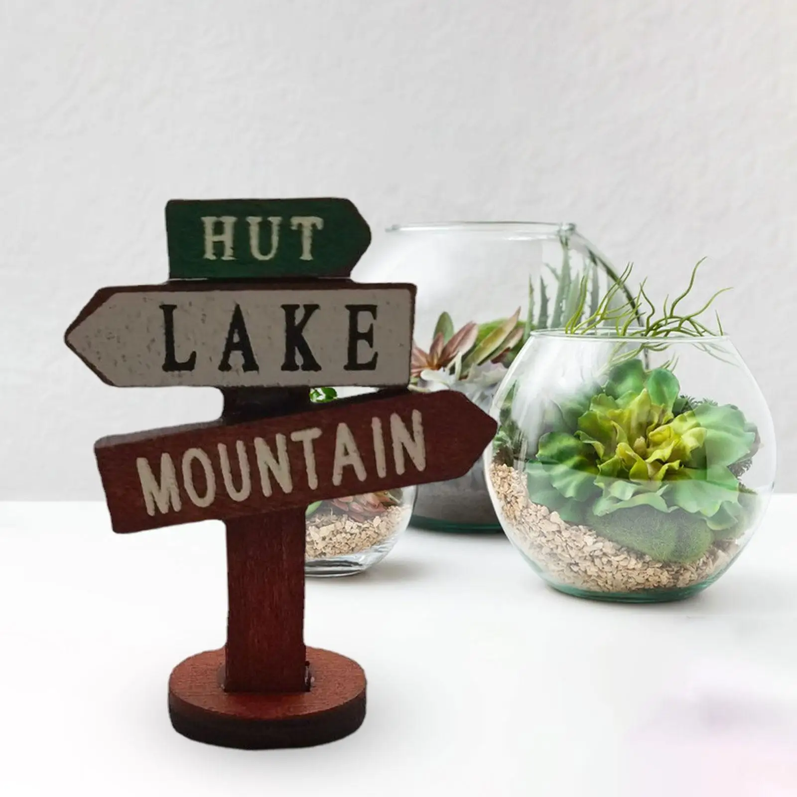 Rustic Wooden Signpost Craft Kit for Miniature Gardens And Bonsai Trees