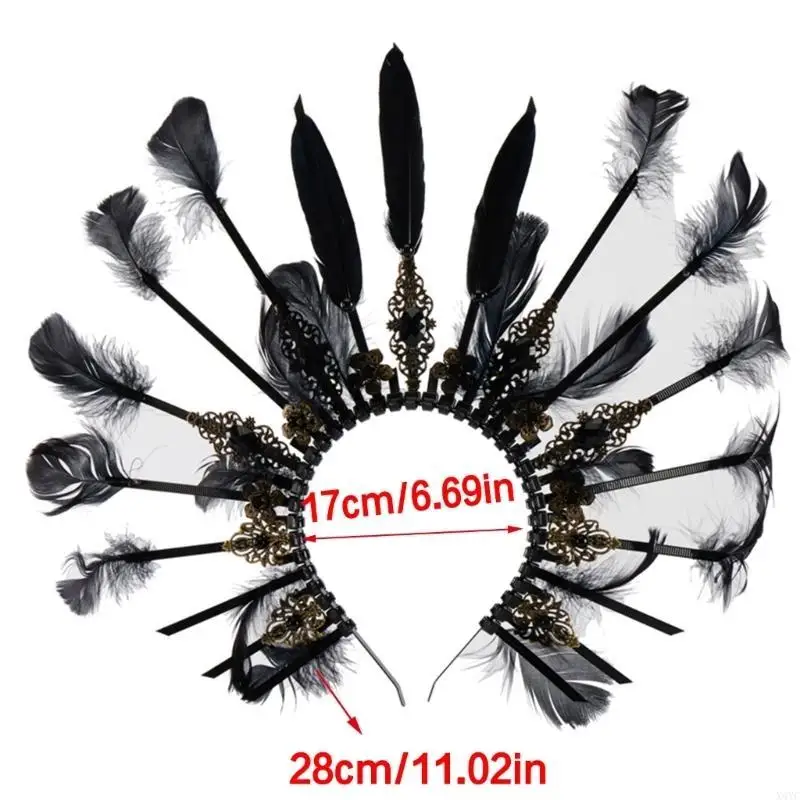 X4yc baroques santa forma cabello aro carnivals diadema cosplay banda cabello