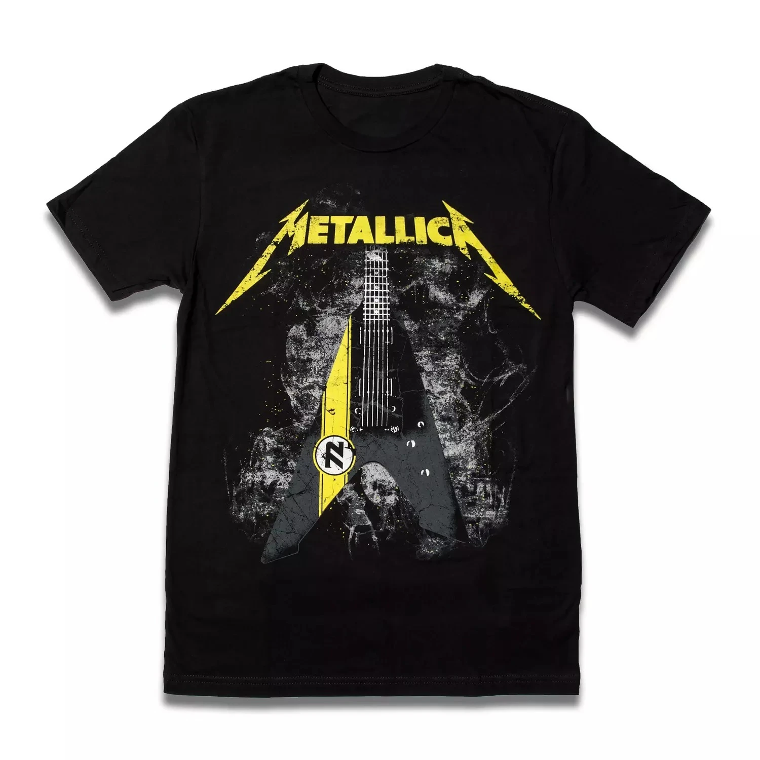 Retro Metallica 2026 Ride The Lightning T Shirt Front Back Electric Chair Print Metal Band Concert Top