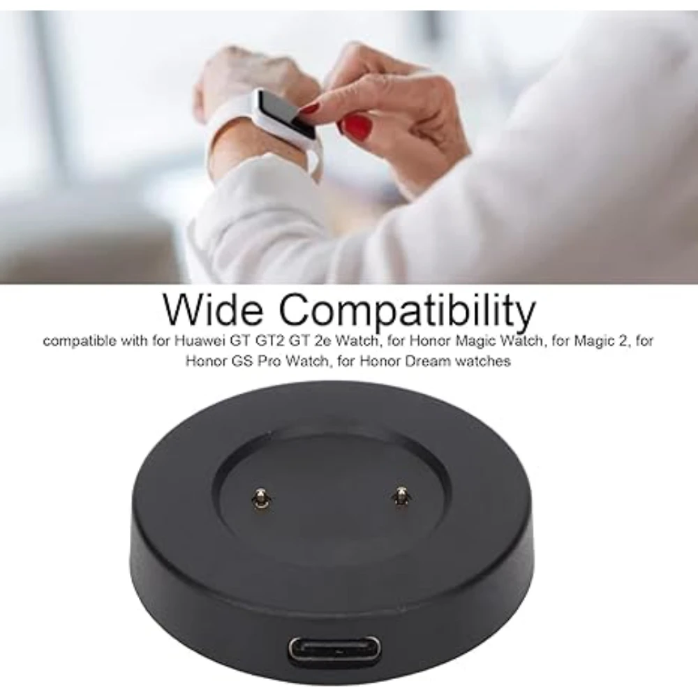 Charger - Compatible with Huawei Watch GT, GT2, GT 2e, Magic 2/ Honor Watch Dream, Honor Watch GS Pro - Smart Watch Accessories
