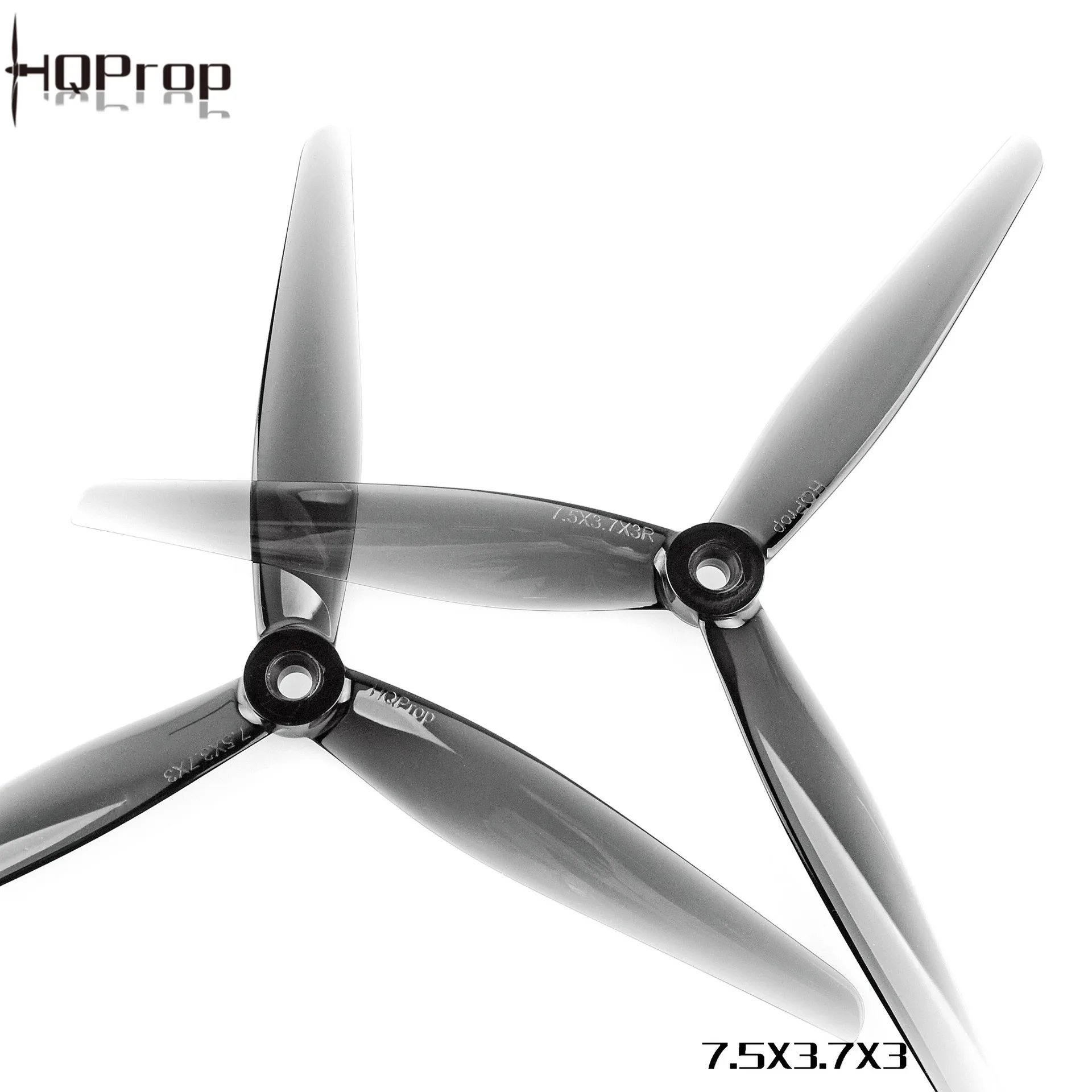 HQProp 7.5X3.7X3 (2 forward and 2 reverse) Three bladed FPV Crossover Aircraft High efficiency Explosion resistant Propeller