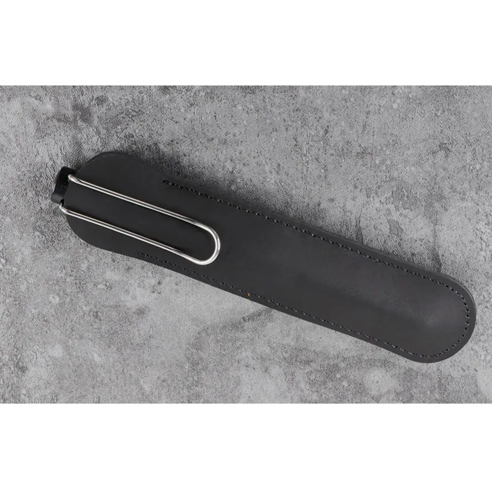 

Retro Pen Case Pouch Holder Steel Pen Sleeve Business Office College Travel Storage Organizer Handmade Stitching