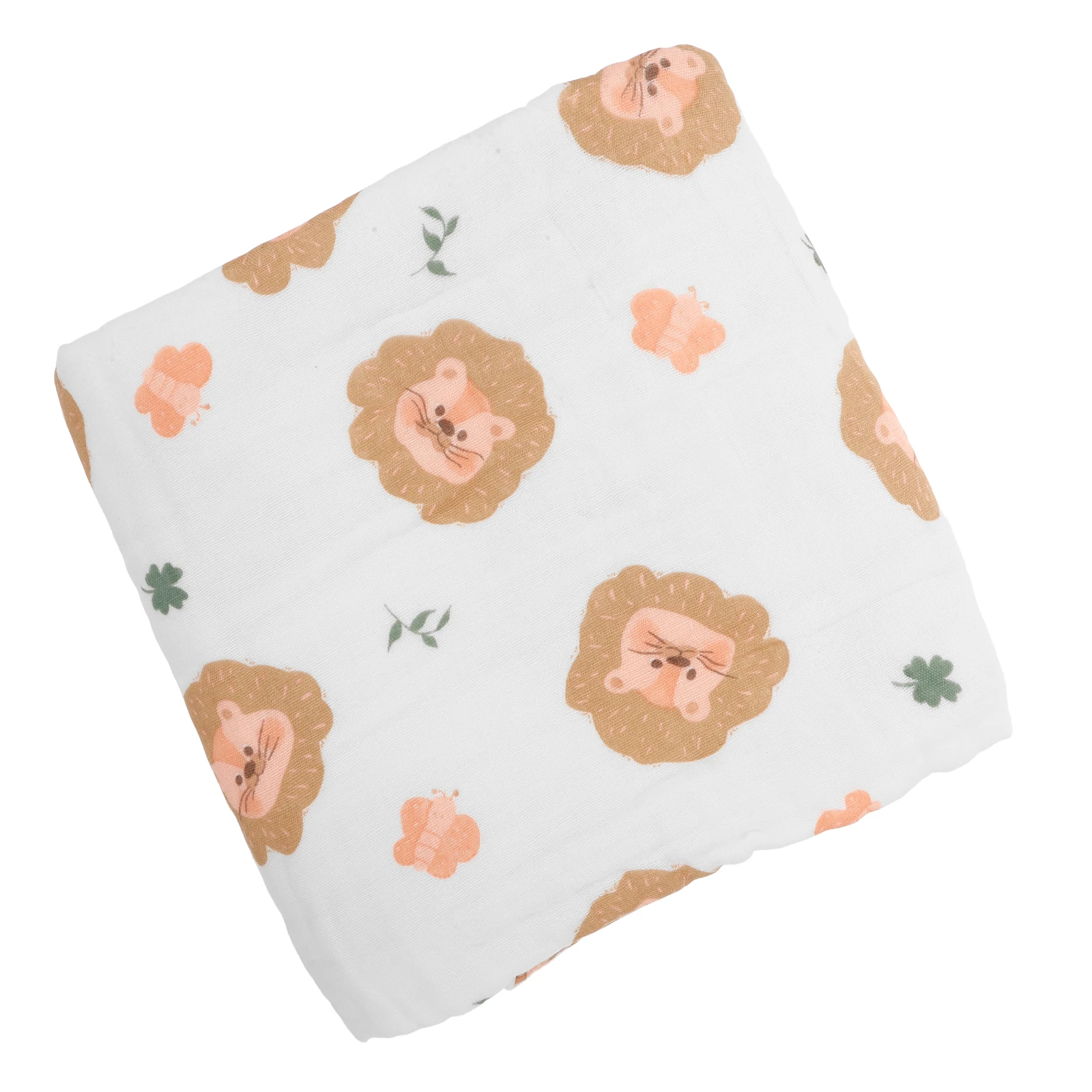 

Baby Cotton Towel Soft Blanket Swaddle Gauze Newborn Receiving White Girls Nursery Multipurpose Large Size Comfortable Material