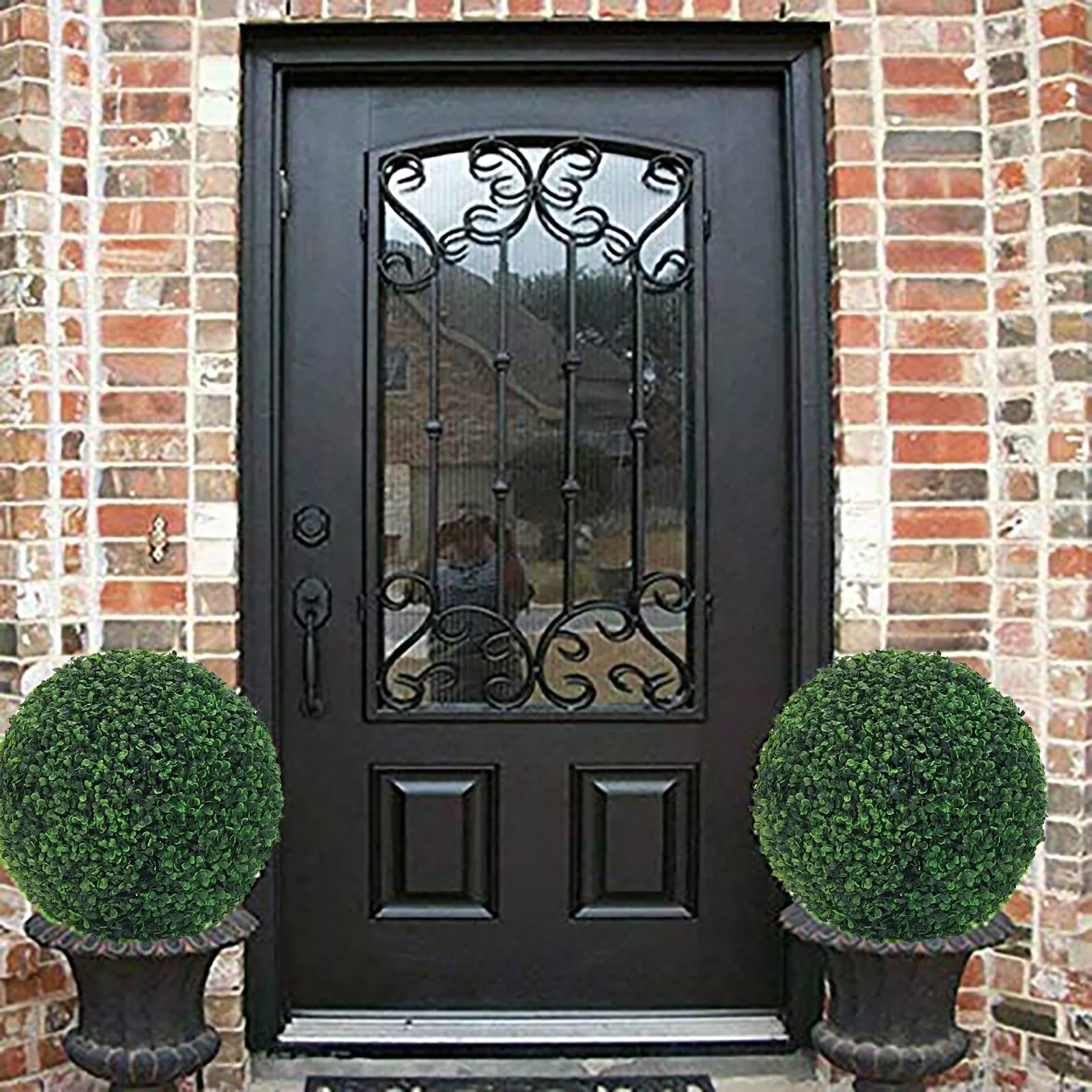Artificial Plant Topiary Ball For Garden Wedding Outdoor Fashion Beautiful Flower Pot Decor Living Room Bedroom Home Daily Decor