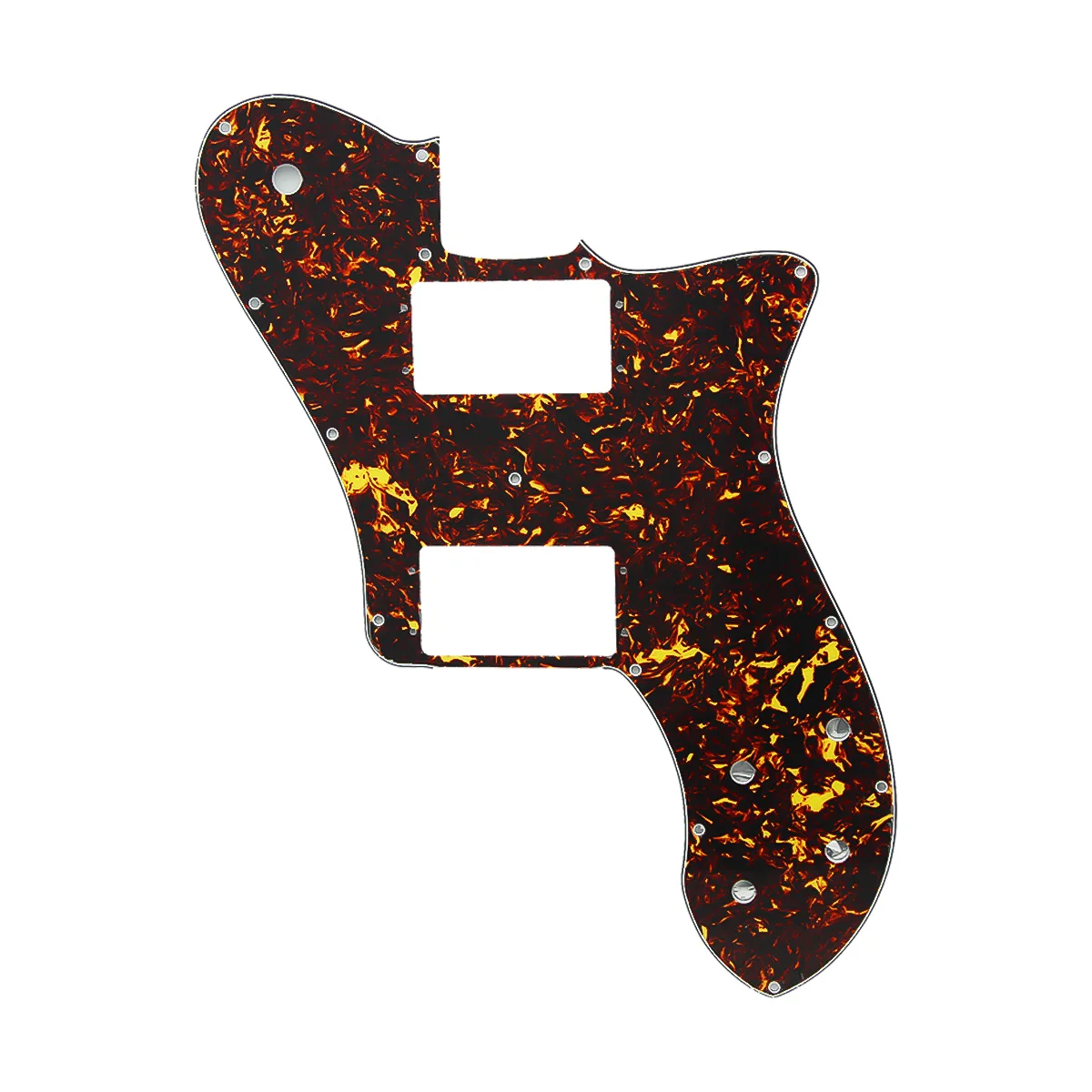 

FLEOR Pickguard Humbucker Guitar Pick Guard Scratch Plate и винты подходят для Мексики 72, переиздание TL Deluxe Style, гитарные детали