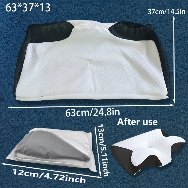 Memory Foam Pillowcase Cervical Pillowcase Pillow Protector Bedding Pillow Cases Cover Cooling Fabric Portable Home Holiday Gift, image 8
