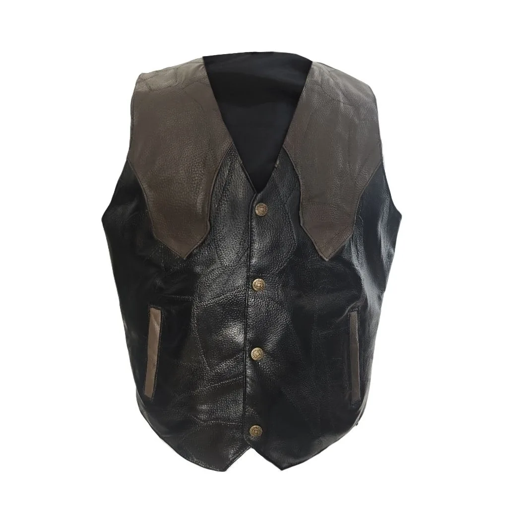 Punk Rock Retro Harness Waistcoat Casual Street Top Heavy Duty Denim Motorcycle Vest Men Fashion Biker Sleeveless Jacket