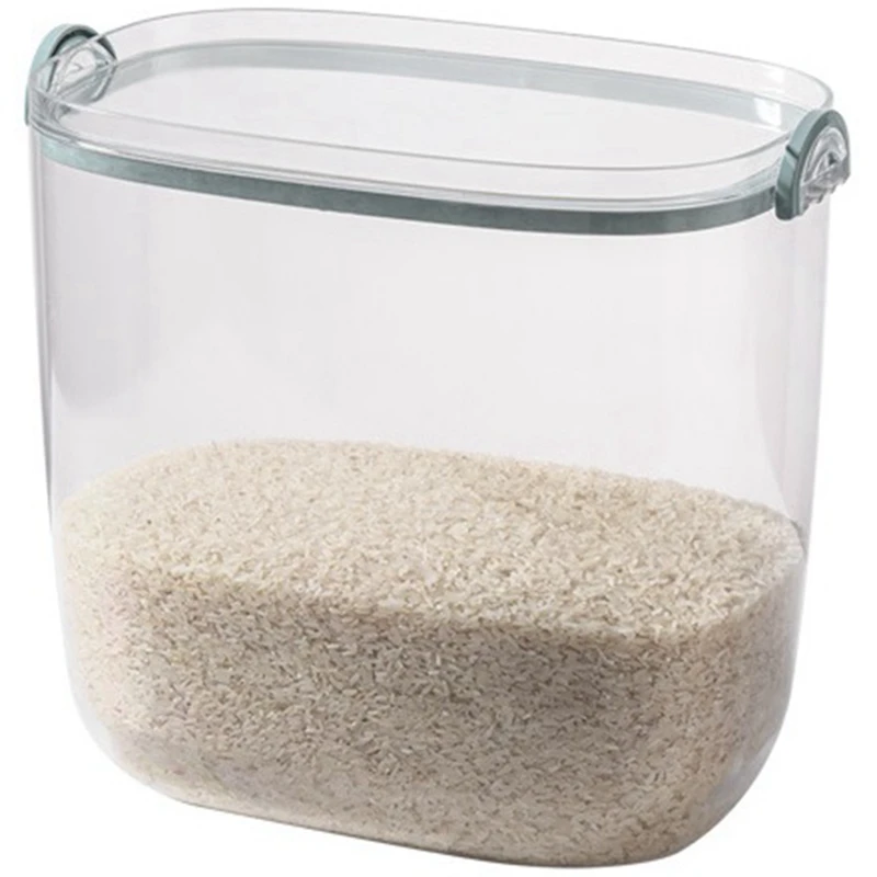 

Large Storage Box For Grains And Rice, With Air-Tight Sealing And Scoop For Rice, Cereal,Flour