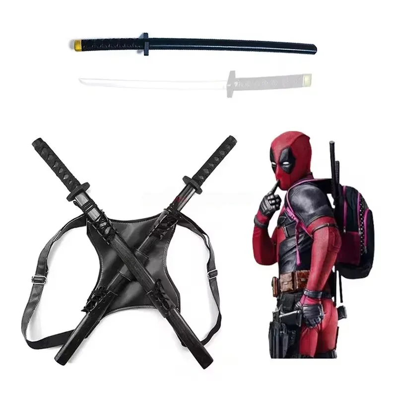 61cm Deadpool Katana Ninja Sword Cosplay Props Weapon Pu Anime Soul Figur Sword Samurai Knife For Youth Toy Children Gifts