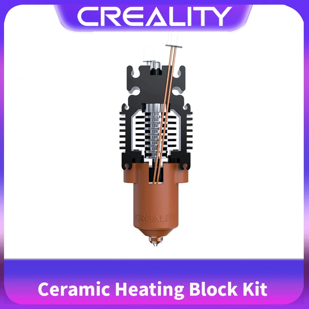 

Creality 3D Ender-3 V3 SE/ KE Комплект керамических нагревательных блоков 60 Вт, 0,4 мм, комплект быстросменных насадок 300 ° Печать с высоким расходом сопротивления C