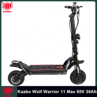 EU Pre-sale Kaabo Wolf Warrior 11 Max 60V 36Ah Dual Motor 2*1500W Peak Power 6720W With Central Display Newest Electric Scooter