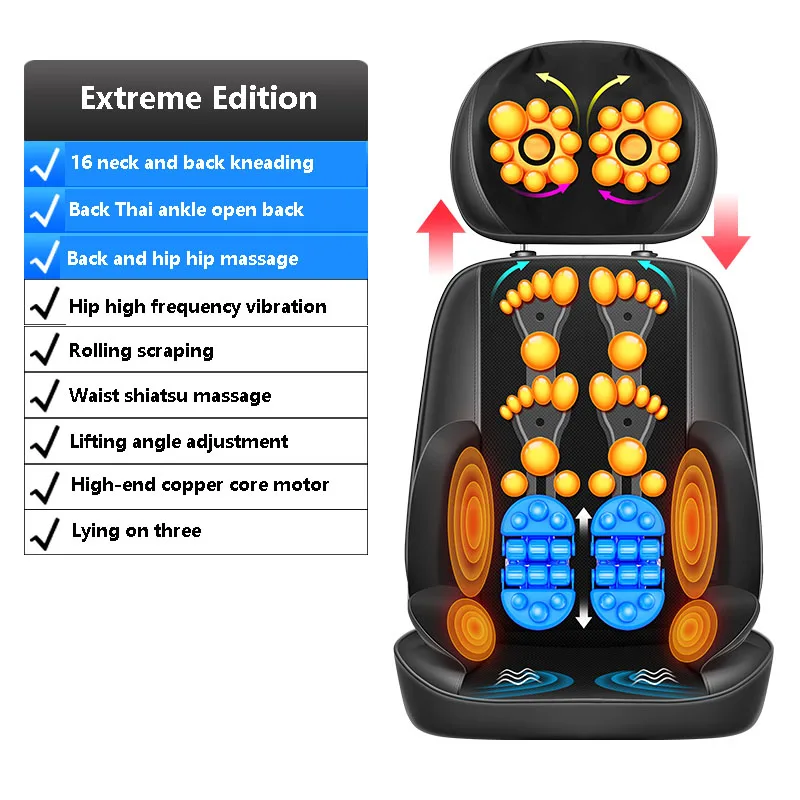 Cervical Vertebra Massager Neck Waist Back Shoulder Multi-Functional Whole  Body Vibration Massage Chair Cushion Household - AliExpress 66