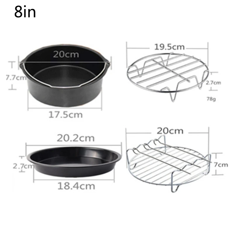 miglior set accessori per friggitrice con teglia per pizza e cestino per torta