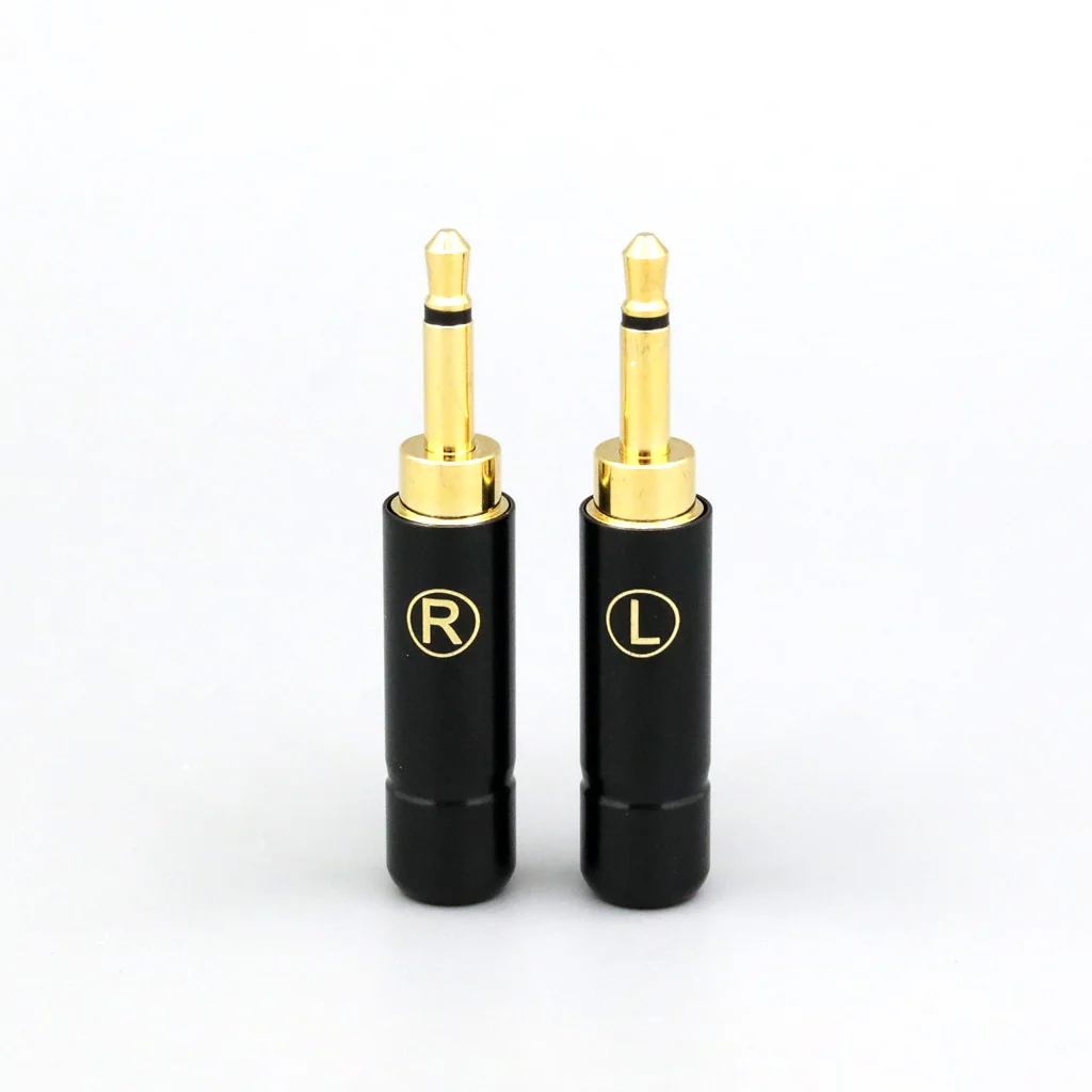 1/100pair 2.5mm Mono Headphone Pin Plug For Sivga Phoenix SV021 SV023 Oriole PII Apollo Aiva Oppo PM-1 PM-2 1MORE H1707 LN009045
