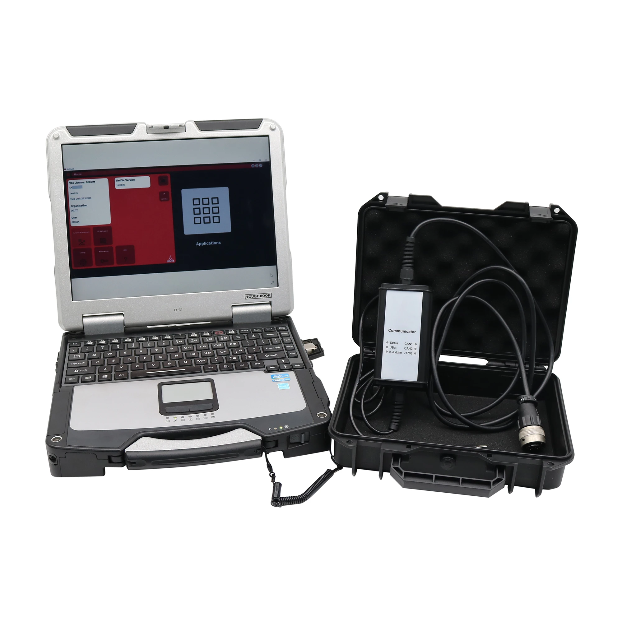 For Deutz +EMR 6 2024 Software Support CAN K/L-Line Engine Communicator Serdia 2010 Deutz Decom Scanner Diagnostic tool