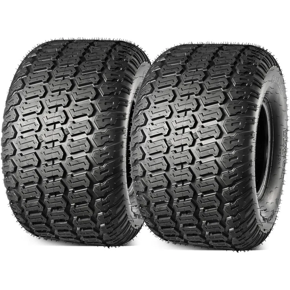 

20x10.00-8 Lawn Mower Tires, 20x10-8 Tractor Turf Tire, 20x10x8 NHS Tires, 4PR/Ply Tubeless, Set of 2