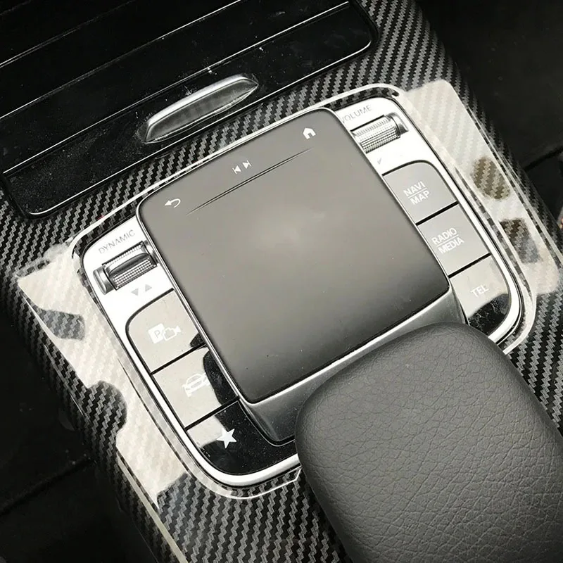 1PCS Car Center Console Board Stickers Frame Strip Gear Shift Panel Cover Trim for Mercedes Benz A-Class W177 CLA C118 2019-2021