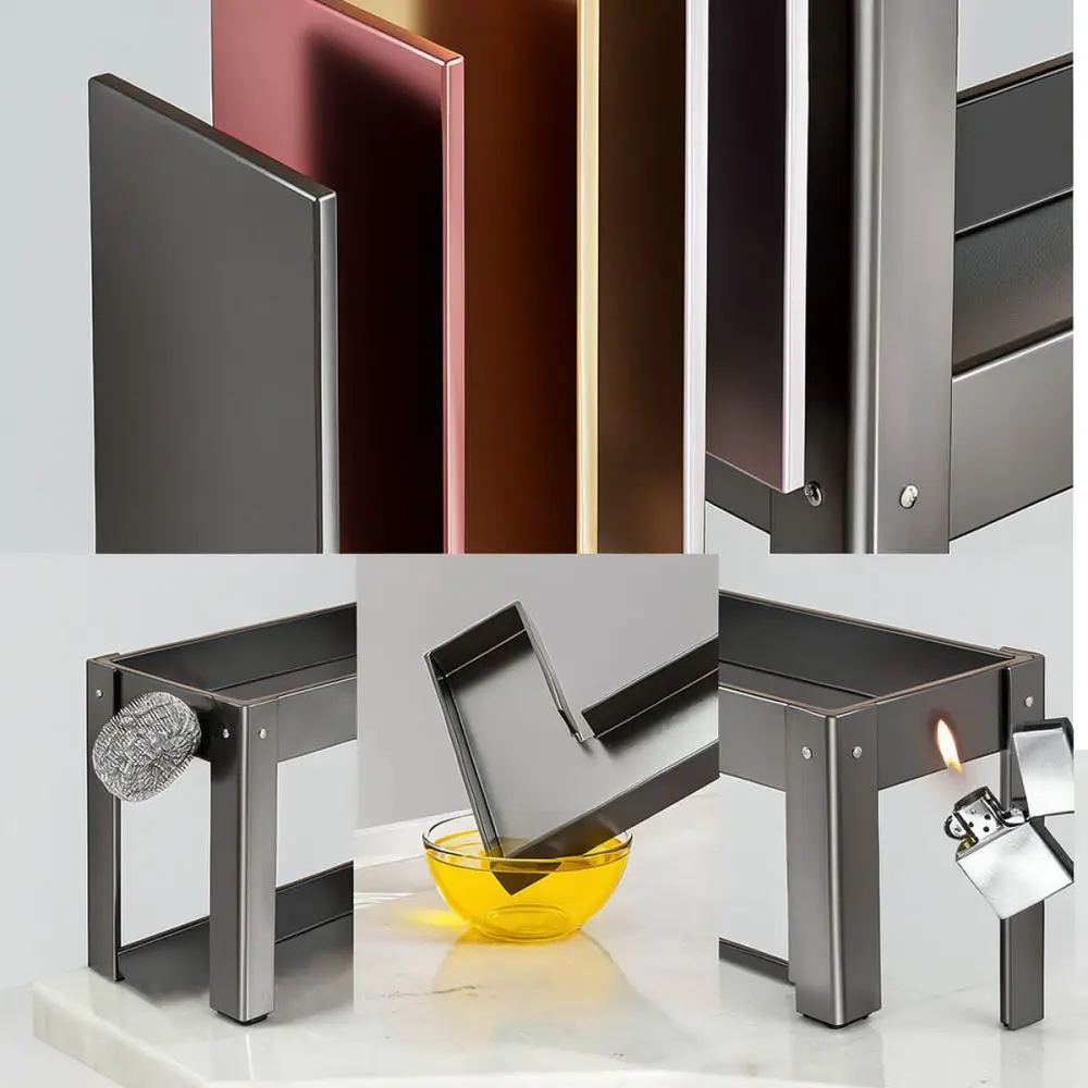 Kitchen Corner Storage Organizer Carbon Steel Spice Shelf Countertop Rack Multi Layer Holder Accessory