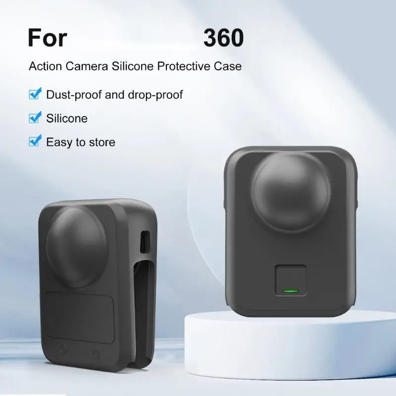 

D08B Silicone Protective Case Lens Cover for 360 Camera Accessories Silicone Case Camera Protective Standard Lens Case