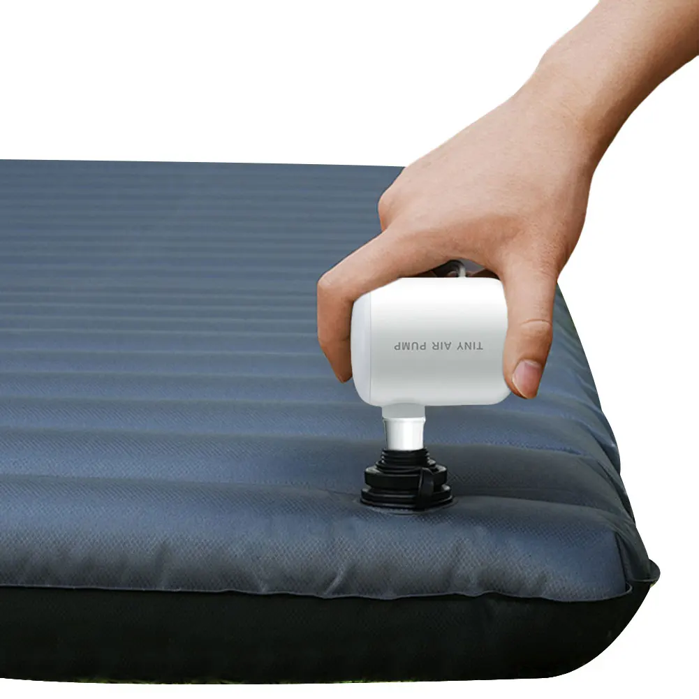 Compresor de aire inalámbrico ligero para acampar, bomba de aire eléctrica recargable por USB, Mini bomba de inflado y desinflado para esteras inflables, anillo de natación