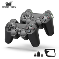 DATA FROG 2.4G Wireless Gamepad for PC Android Phone Rechargeable Ergonomic Grip Dual Vibration Game Controller Joystick