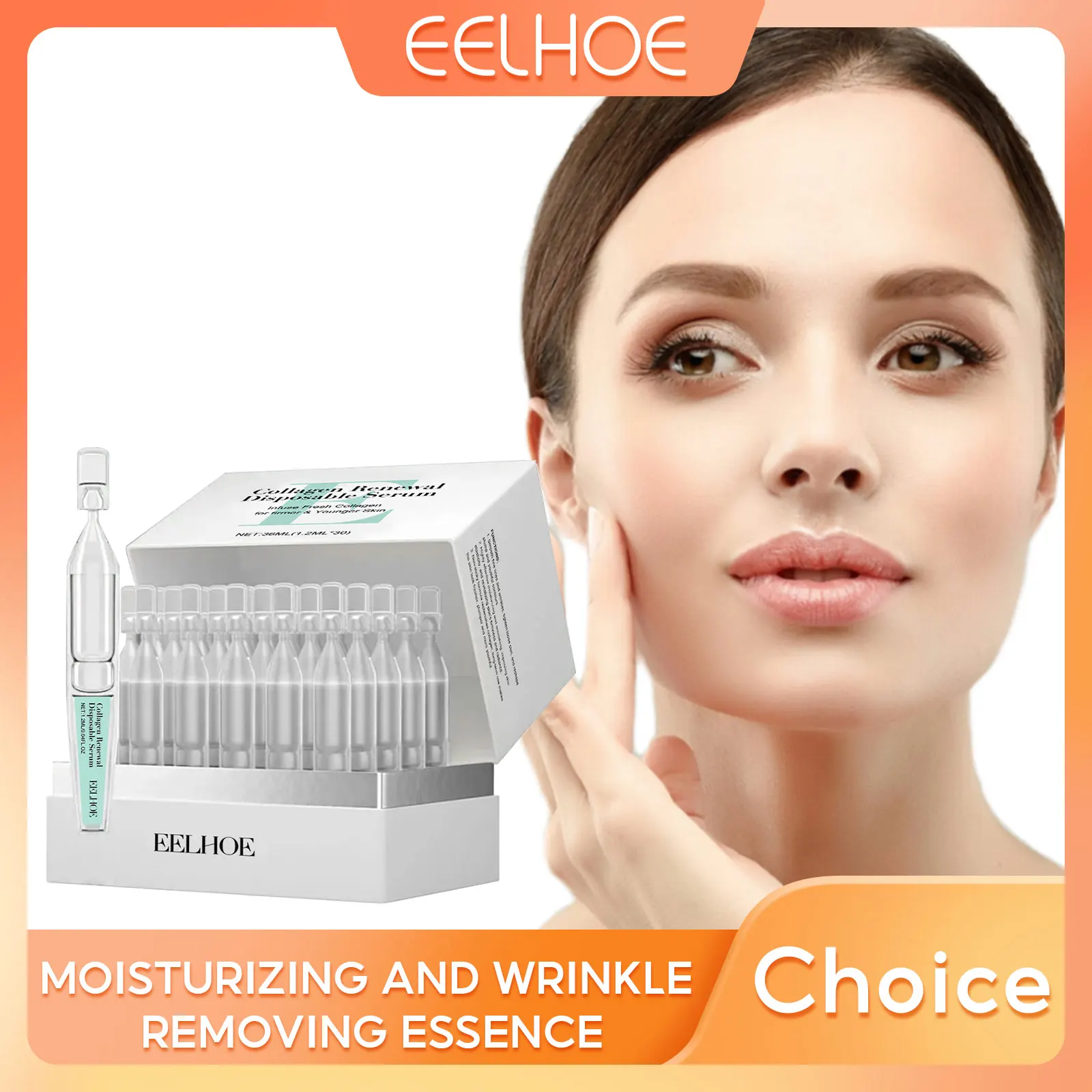

EELHOE Single Use Ampoule Essence Collagen Water Replenishment Moisturizing Skin Barrier Repair Care Hyaluronic Acid Face Serum