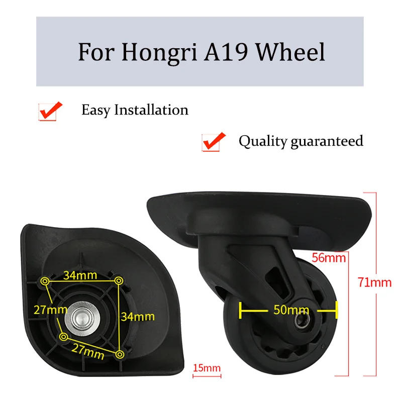 

Suitable For Hongri A19 Universal Wheel Trolley Case Wheel Replacement Luggage Pulley Sliding Casters wear-resistant Repair