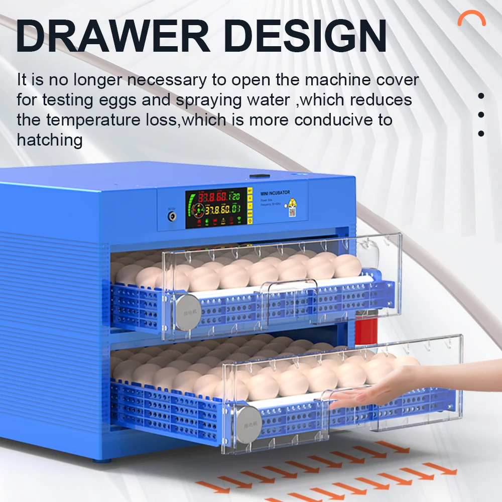 36/24 Egg Incubator Fully Automatic Turning Hatching Brooder Temperature Humidity Control Farm Eggs Incubator Hatcher Turner