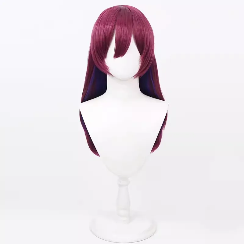 Virtual YouTube Vtuber Tenryu Yume Cosplay Wig Halloween Carnival Party Props Synthetic Hair Heat Resistant Fiber + Wig Cap
