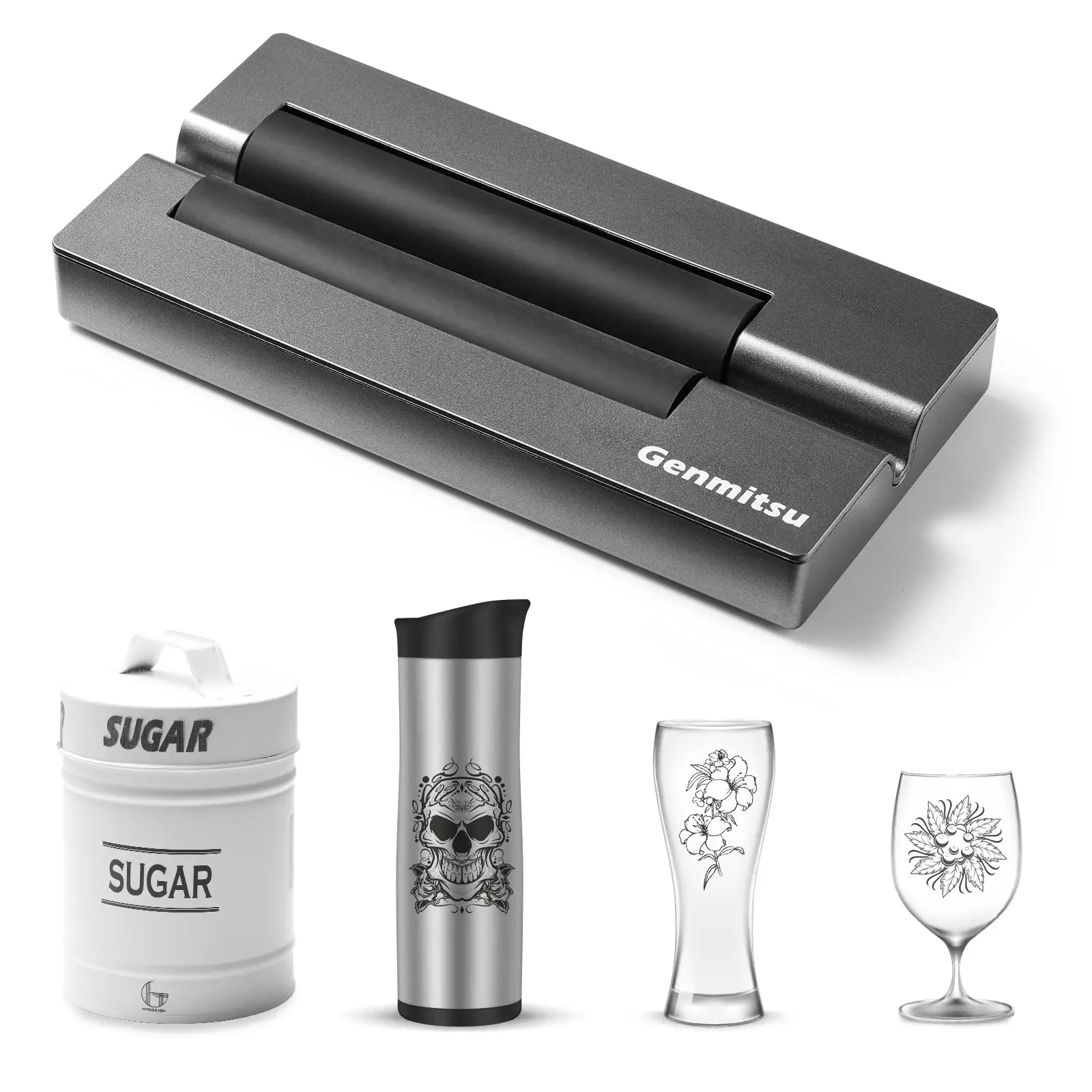 Genmitsu Jinsoku Laser Rotary for Laser Engraver Cutter, Laser Rotary Roller Attachment Engraving Module