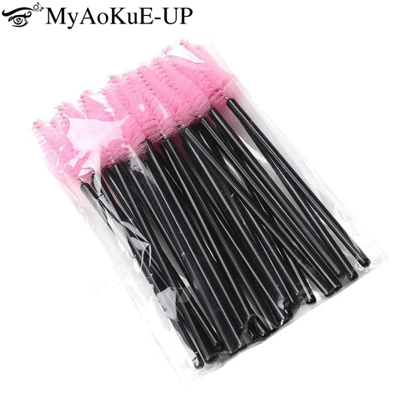 1000pcs Eyelash Extension Makeup Brush Mascara Wand Eyebrow Comb Spoolie Brushes Eyelashes Lifting Microbrush Beauty Tools