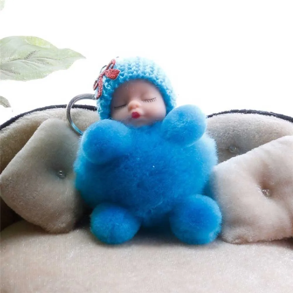 

1pc Sleeping For Car Car Keychain Key Ring Keys Organization Decoration Keychain Gift Key Chain Ring Blue