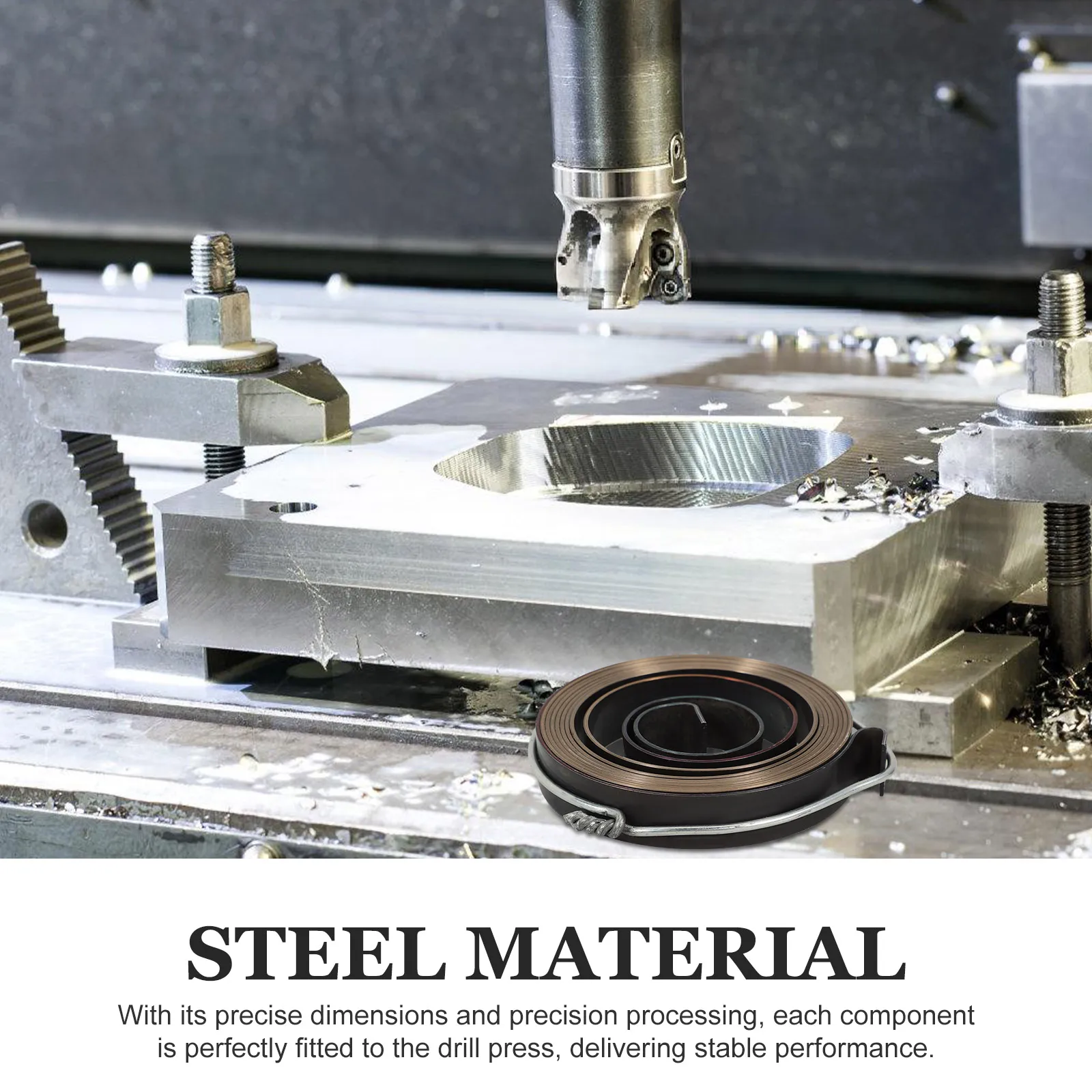 

Press Sleeve Return Drill Press Attachment Coil Steel Quill Feed Bench Drill Part Durability
