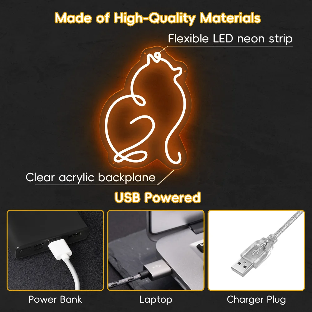 Cute Dog Neon Sign Acrylic Back Panel Animals Neon Sign for Kids Bedroom Wall Window Deco Bar Personalization Decorate LED Light