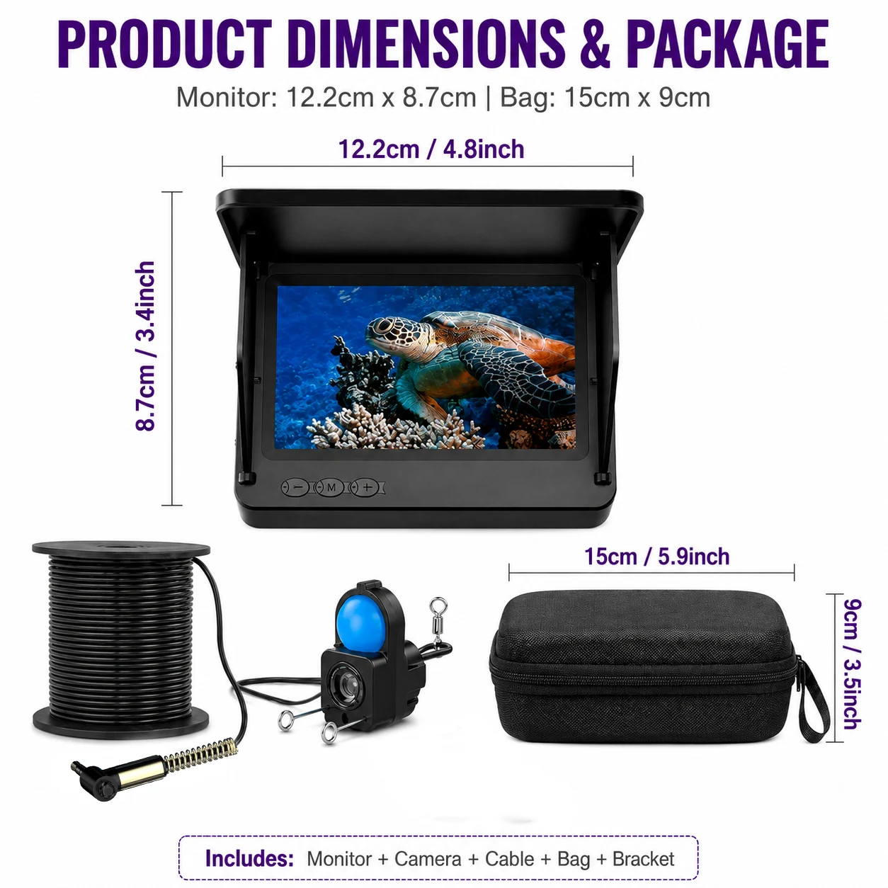 Cámara Subacuática para Pesca, - Fish Finder Cable reseña y precio