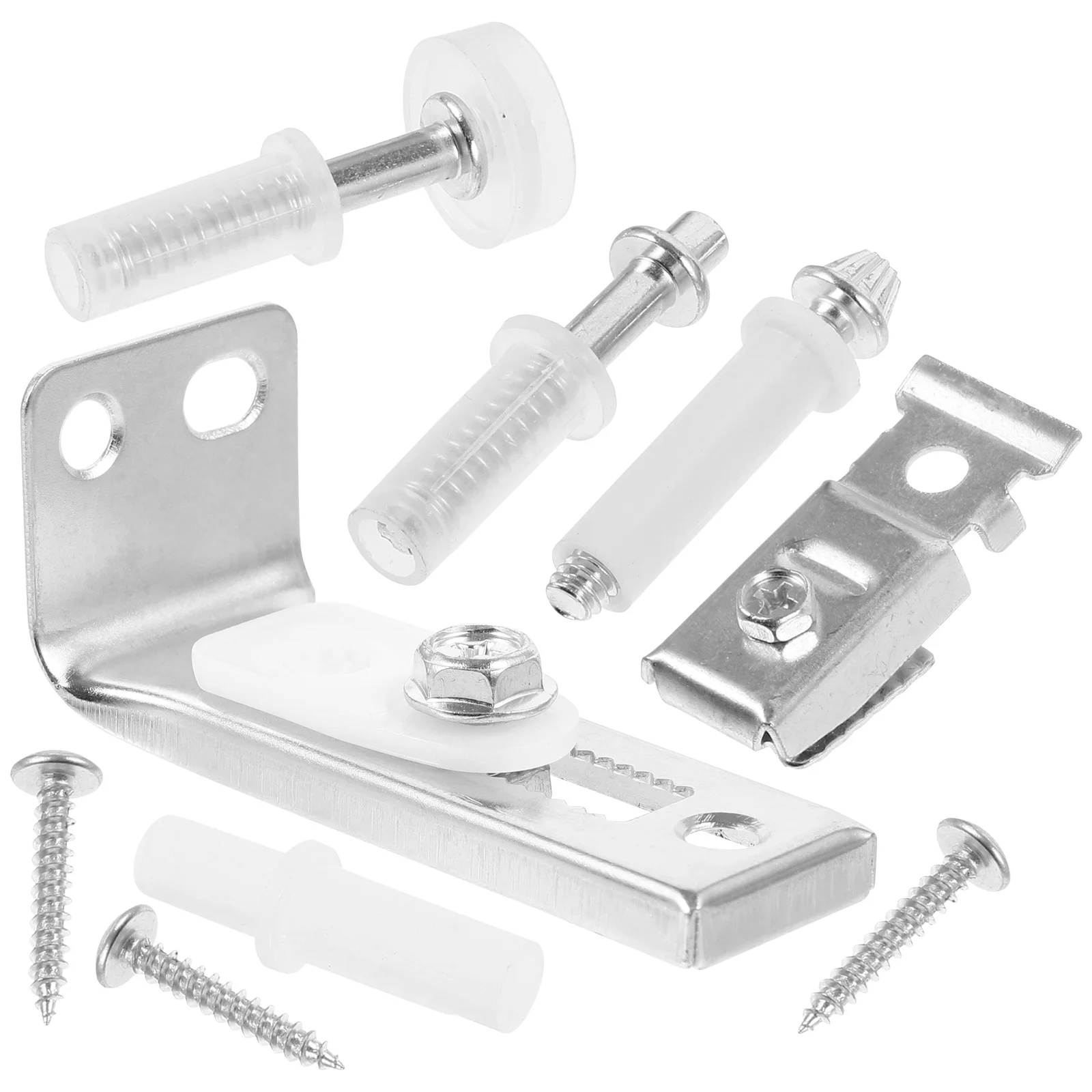 

1Set Bifold Door Hardware Kit Stainless Steel Folding Closet Door Repair Pivot Accessory Sliding Guide Rail Smooth Operation