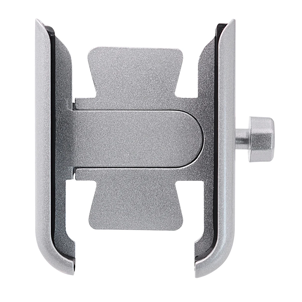 

Aluminum Alloy Phone Mount Silver 360 Rotatable Bike Phone Holder For Motorcycle Atv Snowmobile Mobile Bracket Support Car