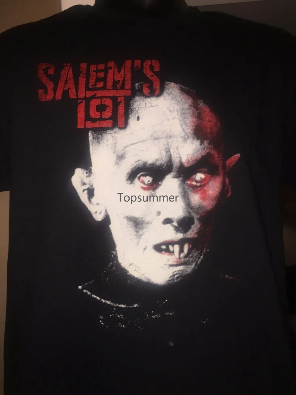 Salems Lot Barlow T-Shirt Vampires Dracula Horror Stephen King Barlow 2019 New Summer Men Cool Short Sleeve Tee Shirts