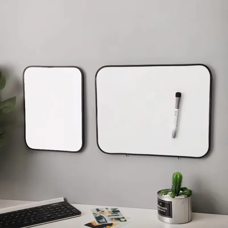 Soft Edge Magnetic Metal Whiteboard A4 A5 Tinplate PET Single Double Sided Erasable for Household and Commercial Use