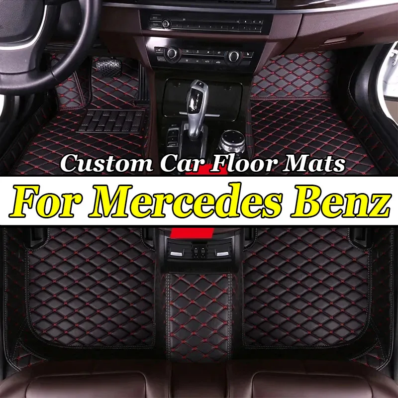 

Custom Made Leather Car Floor Mats For Mercedes Benz W212 2009 2010 2011 2012 2013 2014 2015 Carpets Rugs Foot Pads Accessories